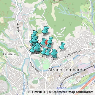 Mappa Via Montelungo, 24022 Alzano Lombardo BG, Italia (0.28929)