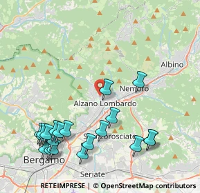 Mappa Via Montelungo, 24022 Alzano Lombardo BG, Italia (4.9915)