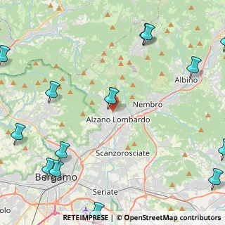 Mappa Via Montelungo, 24022 Alzano Lombardo BG, Italia (6.91357)