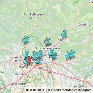 Mappa Via Montelungo, 24022 Alzano Lombardo BG, Italia (7.32769)