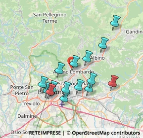 Mappa Via Montelungo, 24022 Alzano Lombardo BG, Italia (6.75667)