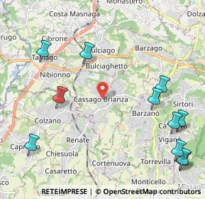 Mappa Via Martiri della Libertà, 23893 Cassago Brianza LC, Italia (2.81364)