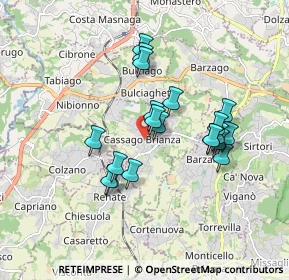 Mappa Via Martiri della Libertà, 23893 Cassago Brianza LC, Italia (1.513)
