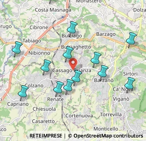 Mappa Via Martiri della Libertà, 23893 Cassago Brianza LC, Italia (2.06154)