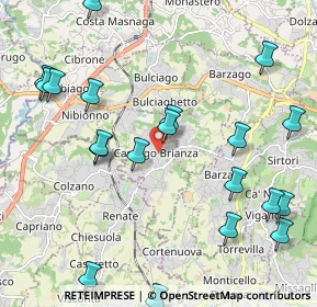 Mappa Via Martiri della Libertà, 23893 Cassago Brianza LC, Italia (2.528)