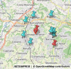 Mappa Via Martiri della Libertà, 23893 Cassago Brianza LC, Italia (1.6625)