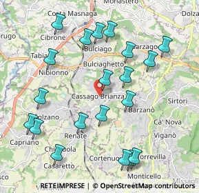 Mappa Via Martiri della Libertà, 23893 Cassago Brianza LC, Italia (2.205)