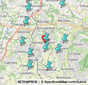Mappa Via Martiri della Libertà, 23893 Cassago Brianza LC, Italia (2.14167)