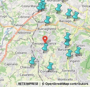 Mappa Via Martiri della Libertà, 23893 Cassago Brianza LC, Italia (2.45933)