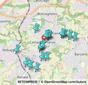 Mappa Via Martiri della Libertà, 23893 Cassago Brianza LC, Italia (0.7395)