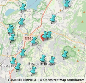 Mappa Via Martiri della Libertà, 23893 Cassago Brianza LC, Italia (4.87118)