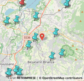 Mappa Via Martiri della Libertà, 23893 Cassago Brianza LC, Italia (6.6175)