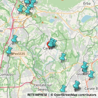 Mappa Viale Madonna, 22063 Cantù CO, Italia (6.591)