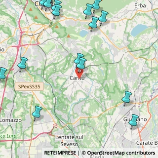 Mappa Viale Madonna, 22063 Cantù CO, Italia (6.8395)