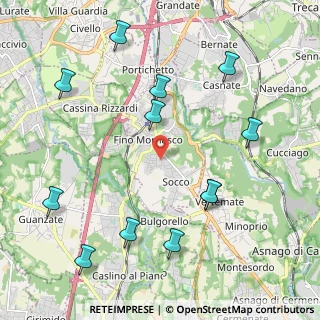 Mappa Via Grigna, 22073 Fino Mornasco CO, Italia (2.46167)