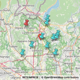 Mappa Via Grigna, 22073 Fino Mornasco CO, Italia (6.57636)