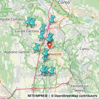 Mappa Via Grigna, 22073 Fino Mornasco CO, Italia (3.29077)