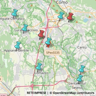 Mappa Via Grigna, 22073 Fino Mornasco CO, Italia (5.05667)