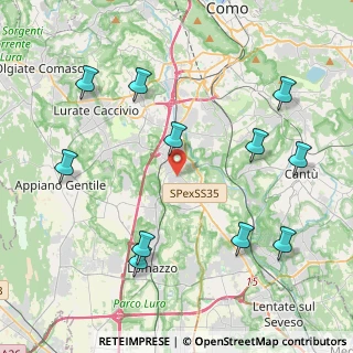 Mappa Via Grigna, 22073 Fino Mornasco CO, Italia (4.82727)