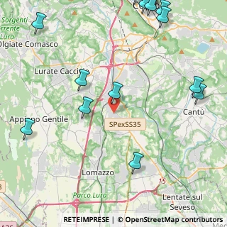 Mappa Via Grigna, 22073 Fino Mornasco CO, Italia (6.8035)