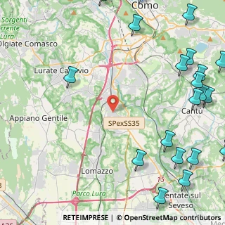 Mappa Via Grigna, 22073 Fino Mornasco CO, Italia (6.8455)