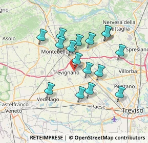 Mappa Via Solagna, 31040 Trevignano TV, Italia (6.36125)