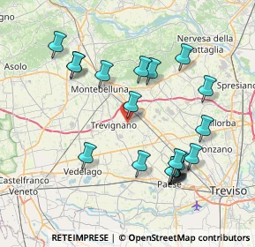 Mappa Via Solagna, 31040 Trevignano TV, Italia (7.9205)