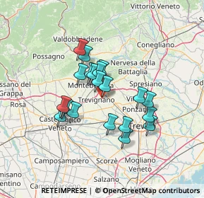 Mappa Via Solagna, 31040 Trevignano TV, Italia (10.6585)