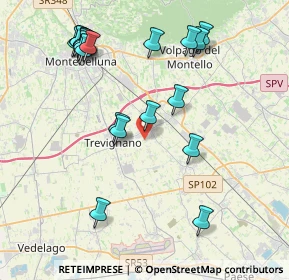 Mappa Via Solagna, 31040 Trevignano TV, Italia (4.4605)