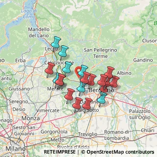 Mappa 24030 Palazzago BG, Italia (11.0075)