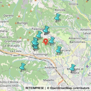 Mappa 24030 Palazzago BG, Italia (1.555)