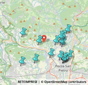 Mappa 24030 Palazzago BG, Italia (3.84412)