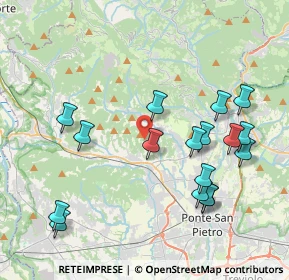 Mappa 24030 Palazzago BG, Italia (4.27235)