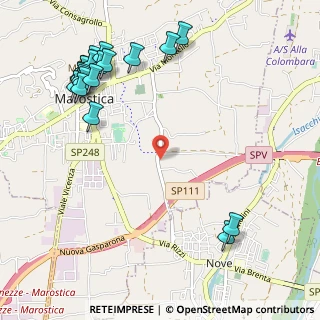 Mappa Via Leva, 36063 Marostica VI, Italia (1.3715)