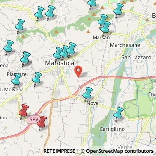 Mappa Via Leva, 36063 Marostica VI, Italia (3.0555)