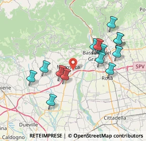 Mappa Via Leva, 36063 Marostica VI, Italia (7.43786)