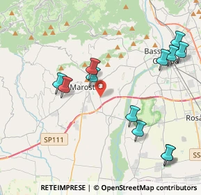 Mappa Via Leva, 36063 Marostica VI, Italia (4.5575)