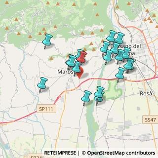 Mappa Via Leva, 36063 Marostica VI, Italia (3.5185)