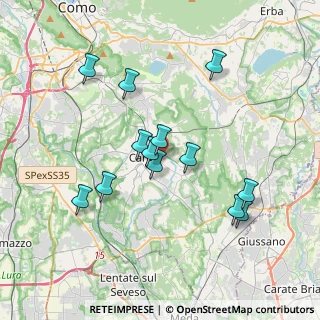 Mappa Via Copernico, 22063 Cantù CO, Italia (3.44692)