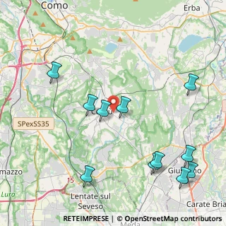 Mappa Via Copernico, 22060 Cantù CO, Italia (4.92545)