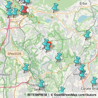 Mappa Via Copernico, 22060 Cantù CO, Italia (6.9285)
