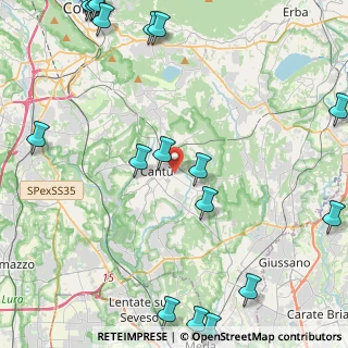 Mappa Via Copernico, 22063 Cantù CO, Italia (6.7165)