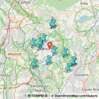 Mappa Via Copernico, 22060 Cantù CO, Italia (3.19923)