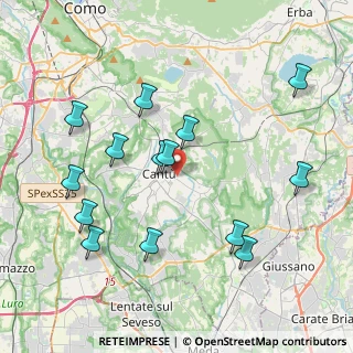 Mappa Via Copernico, 22063 Cantù CO, Italia (4.20571)