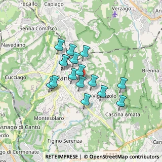 Mappa Via Copernico, 22063 Cantù CO, Italia (1.28125)
