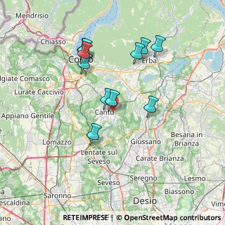 Mappa Via Caduti di Nassiriya, 22063 Cantù CO, Italia (6.81545)