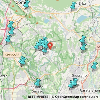 Mappa Via Caduti di Nassiriya, 22063 Cantù CO, Italia (5.3965)