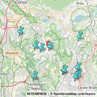 Mappa Via Caduti di Nassiriya, 22063 Cantù CO, Italia (4.86182)