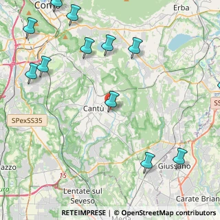 Mappa Via Caduti di Nassiriya, 22063 Cantù CO, Italia (6.42286)