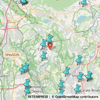 Mappa Via Caduti di Nassiriya, 22063 Cantù CO, Italia (6.9185)